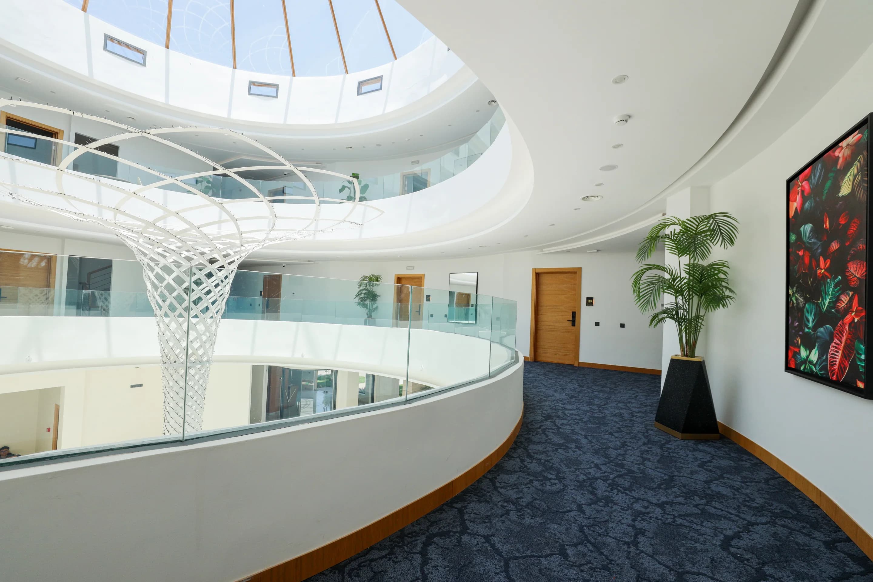 Interior atrium at Hotel Targa 42 in Marrakech